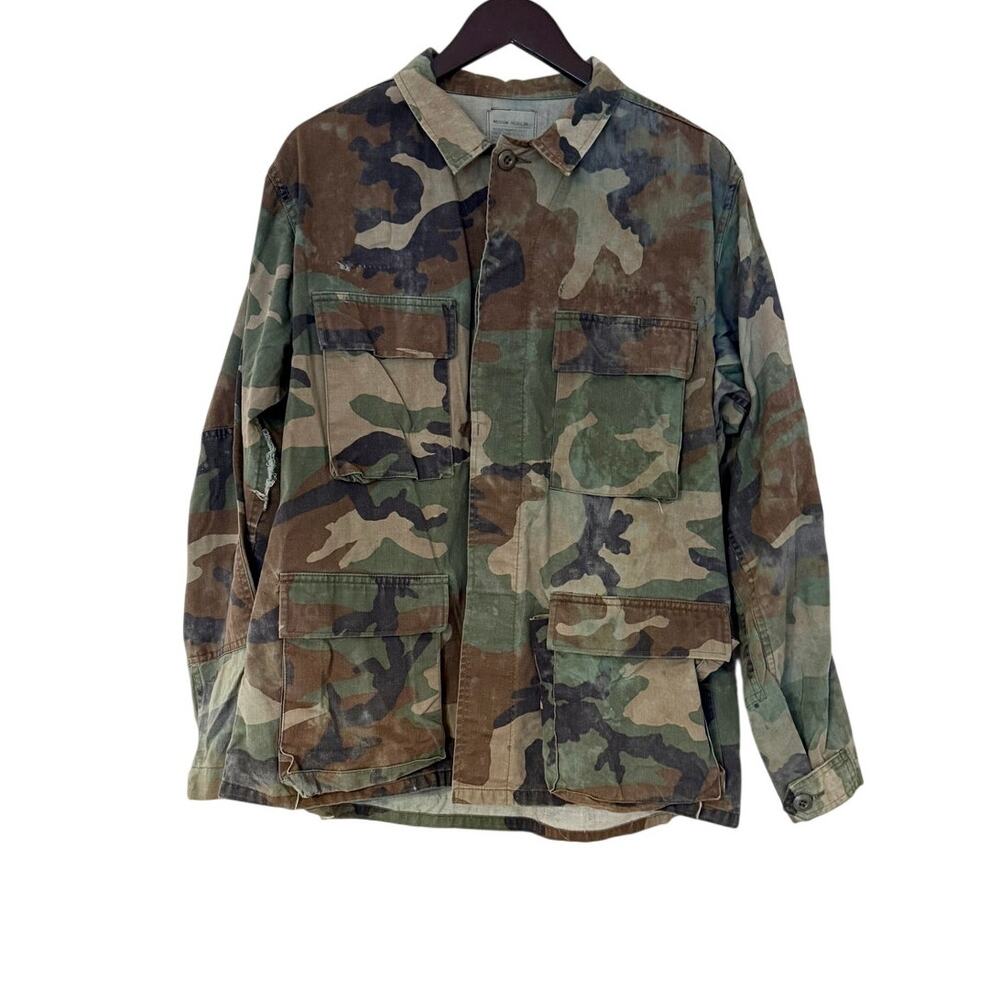 Vintage US Army Woodland Camouflage Combat Jacket
